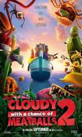 poster of Cloudy With a Chance of Meatballs 2 2013 Hindi Dubbed Movie